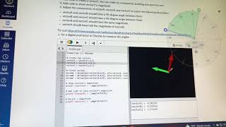 Video Assessment - Drawing Vectors with VPython 2