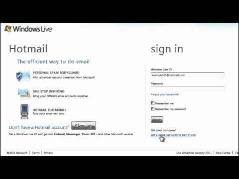 Hotmail Security Settings Hotmail Security Settings