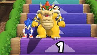 Mario Party 9 Minigames - Bowser Vs Sonic Vs Pacman Vs Mickey Mouse (Master Difficulty)