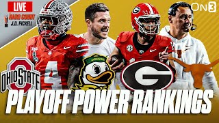 College Football Playoff Power Rankings: Oregon, Ohio St, Georgia, Texas | Tennessee, Florida FUTURE