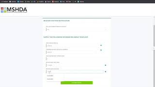 MSHDA CERA Training  How to Apply intake Form