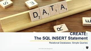 4-1-b. The SQL INSERT Statement