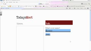 Using Todaysmeet com in the classroom