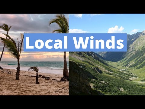 In what ways are sea breezes and valley breezes similar to mountain and valley breezes?