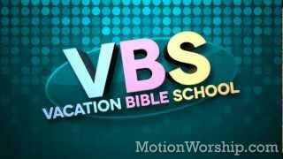 VBS (Vacation Bible School) Blue Grid Loop - by Motion Worship