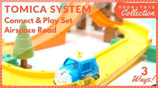 Tomica System 3 Way Configurations Test Run | Doraemon, Elmo, LaFerrari, Fairlady Z | Unbox \u0026 Play