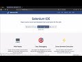 Getting started with Selenium IDE Record and Playback Tool