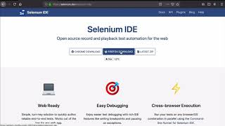 Getting started with Selenium IDE Record and Playback Tool