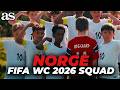 NORGE annonserer troppen til VM 2026