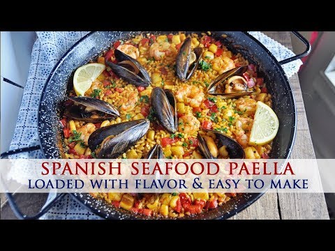 Simple authentic paella recipe from Tasty