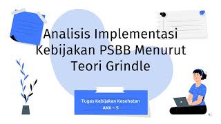 Analisis Implementasi Kebijakan PSBB Menurut Teori Grindle