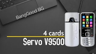 Servo V9500 4 Cards 4 Standby 1200mAh Speed Dial FM Radio Magic Sound Louder Speaker