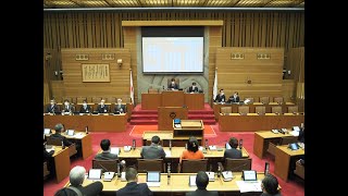 大津市議会 令和5年2月通常会議 開会（おうみかわら版　2023 2 20開催）