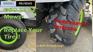 I put Offroad ATV tires on my Ego Z6 52\