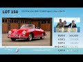 The auction of a 1959 Porsche 356A T2 1600 Super Convertible D