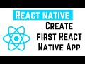 React Native Tutorial - Create your first React Native App