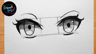Anime eye Drawing || How to draw anime eyes || YouTube