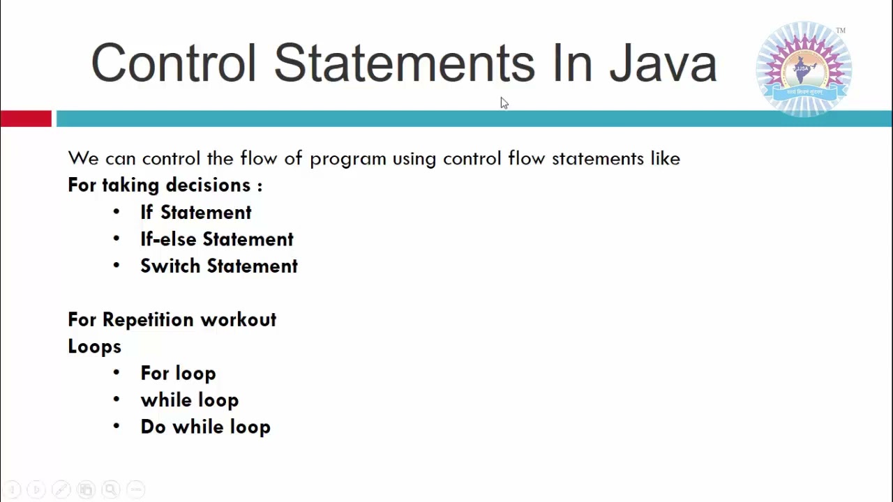 39 Control Statements In Java Youtube