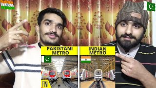 INDIAN METRO Vs PAKISTANI METRO COMPARISON 2021|PAKISTAN REACTION