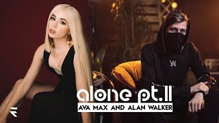 alan walker & ava max - alone pt. 2 | lyric video | whatsapp status | afx studio