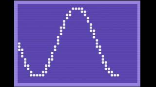 Commodore 64 Basic oneliner Sinus graph