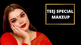 NEPALI TEEJ MAKEUP 2020 ||ASHGLOWSS|| NEPALI YOUTUBER