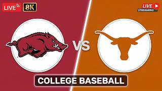 [ LIVE ] Arkansas vs Texas 5/22/2026 | College Baseball 2026 | LIVE 4K SEC Tournament - Quarterfinal