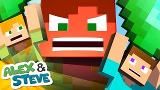 BABY ALEX AND STEVE! Minecraft Animation - Alex and Steve Life