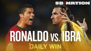 Cristiano Ronaldo vs Zlatan Ibrahimovic in Portugal-Sweden World Cup qualifying playoff (Daily Win)