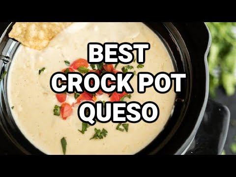 Crock Pot White Queso Dip (& VIDEO!)- White Queso Dip Recipe