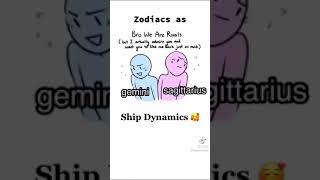 Zodiac Signs as Ship Dynamics 😳😍 || btw this is not mine 😘 ||