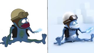 crazy frog the flash drawing meme