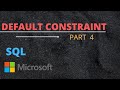 ADDING DEFAULT CONSTRAINT