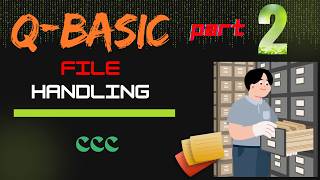 QBasic file handling program (READ mode) #codecoffeecircuit #programming #qbasic #youtube #fyp
