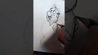 Easiest way to draw cartoon characters#sketch#sketchbook#shorts