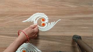 दारासमोर काढता येतील या रांगोळ्या सुंदर.#rangoli #art #mydailyrangoli