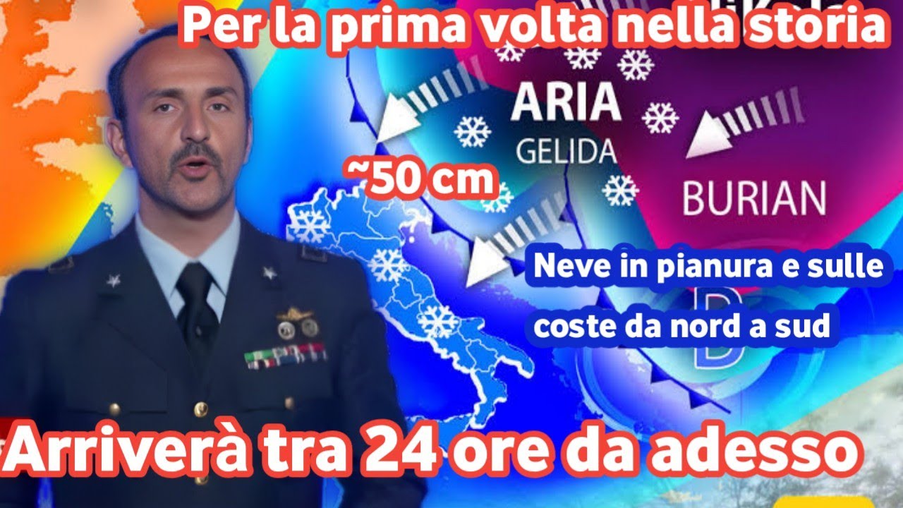 METEO ALLARME SHOCK - URGENTE!! CONFERMATO.. BUFERA Di NEVE L'ITALIA ...