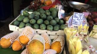 Fruits in Thai Market, Fresh. Some are imported. Bangkok, Thailand