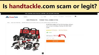 handtackle.com - reviews! Is Power Tools store scam or legit? Why is it so cheap?