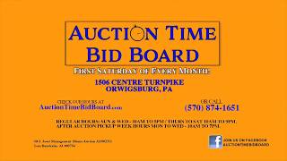 Auction Time Bid Board Commercial