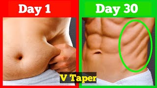 6 Simple Exercise to Lose Love Handles Without Gym || How to make v taper body at home.