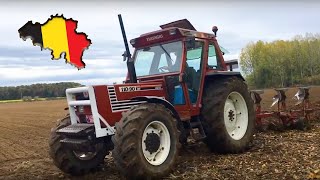 Fiatagri 110-90 DT plouging PURE SOUND  🇧🇪 | DRONE VIEW