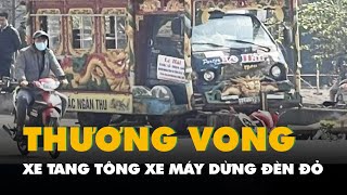 Xe tang tông xe máy dừng đèn đỏ, vợ chồng sắp cưới thương vong