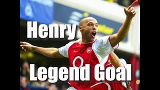 プレミアリーグで伝説となった男ティエリアンリのスーパゴール！Super goal of Thierry Henry, the legendary man in the Premier League!