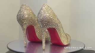 Urban Bling Christian Louboutin Gold Ring Strass Fifi