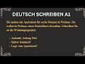 Goethe Zertifikat A1| Brief Schreiben | German Goethe A1 Exam