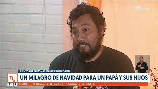 Un milagro de Navidad para un papá y sus hijos