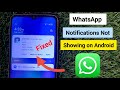 Fix WhatsApp Notifications Not Showing on Home Screen Android | 3 Easy Methods