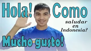 SALUDO - Como saludar en Indonesia, muy util