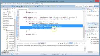 Java Shorts #3 Matrix addition with user input